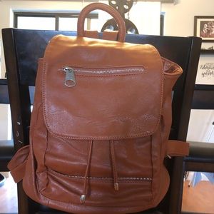 Genuine Leather Backpack/Purse